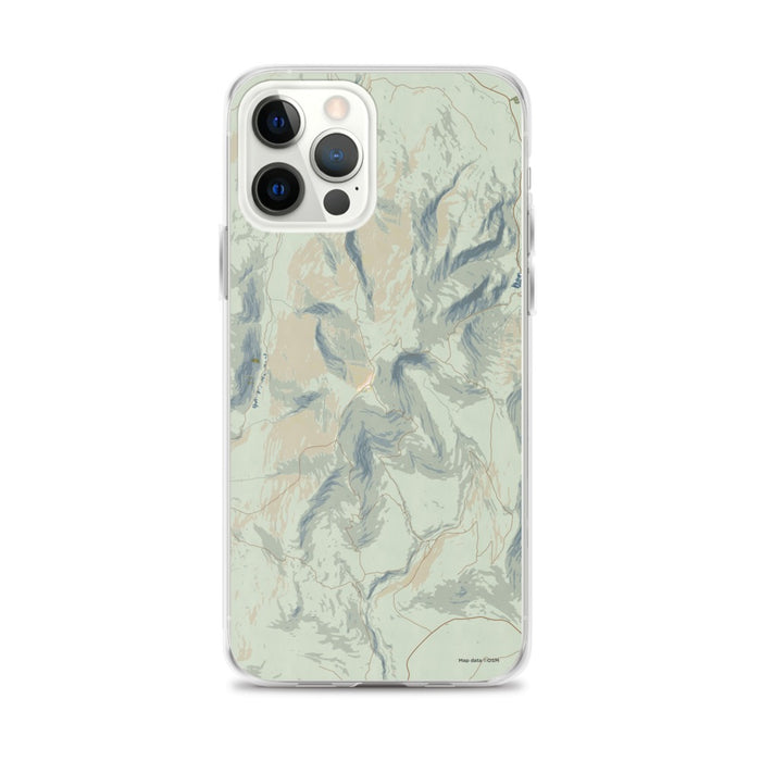 Custom Mount Moosilauke New Hampshire Map iPhone 12 Pro Max Phone Case in Woodblock