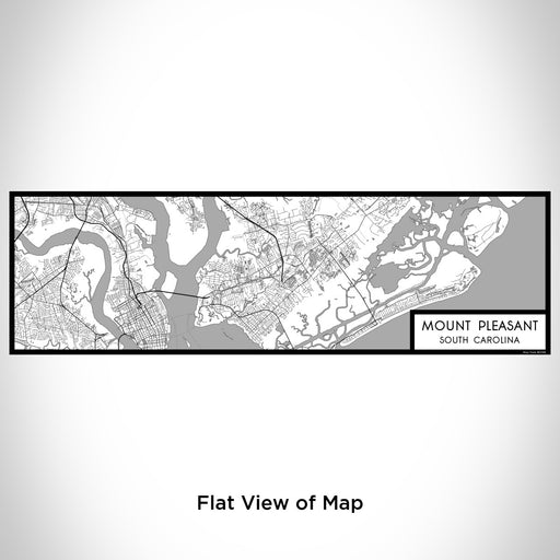 Flat View of Map Custom Mount Pleasant South Carolina Map Enamel Mug in Classic