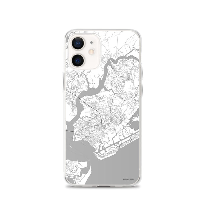 Custom Mount Pleasant South Carolina Map iPhone 12 Phone Case in Classic