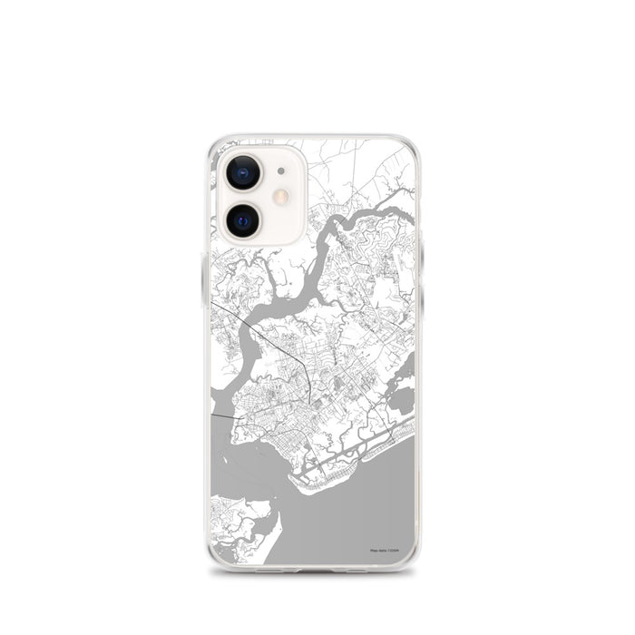 Custom Mount Pleasant South Carolina Map iPhone 12 mini Phone Case in Classic