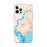 Custom Mount Pleasant South Carolina Map iPhone 12 Pro Max Phone Case in Watercolor