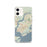 Custom Mount Pleasant South Carolina Map iPhone 12 Phone Case in Woodblock