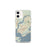Custom Mount Pleasant South Carolina Map iPhone 12 mini Phone Case in Woodblock