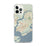 Custom Mount Pleasant South Carolina Map iPhone 12 Pro Max Phone Case in Woodblock