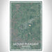 Mount Pleasant Tennessee Map Print Portrait Orientation in Afternoon Style With Shaded Background