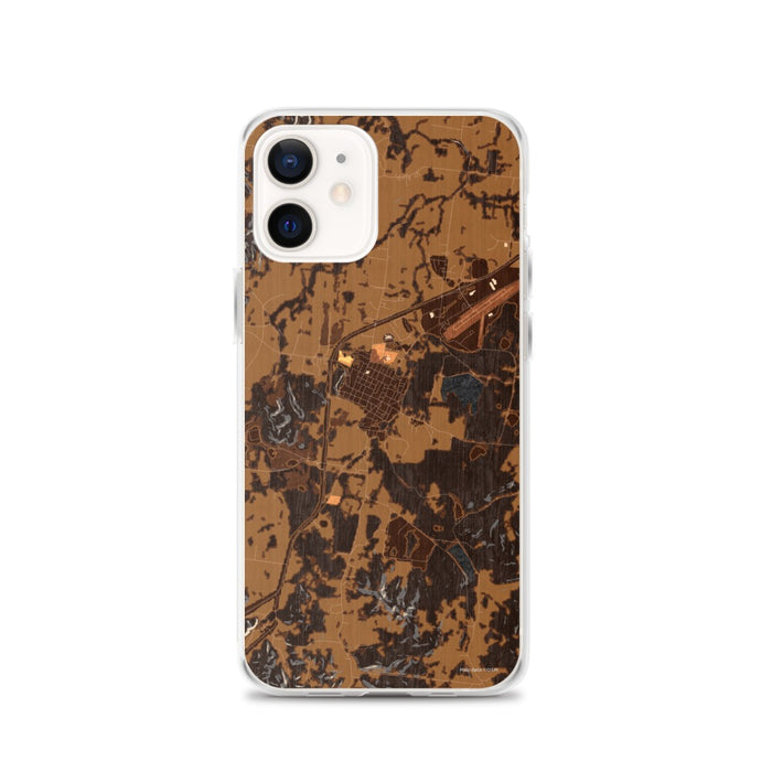 Custom Mount Pleasant Tennessee Map iPhone 12 Phone Case in Ember