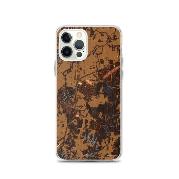 Custom Mount Pleasant Tennessee Map iPhone 12 Pro Phone Case in Ember