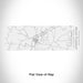 Rendered View of Mount Pleasant Tennessee Map Engraving on 10oz Stainless Steel Insulated Cup with Sliding Lid in White