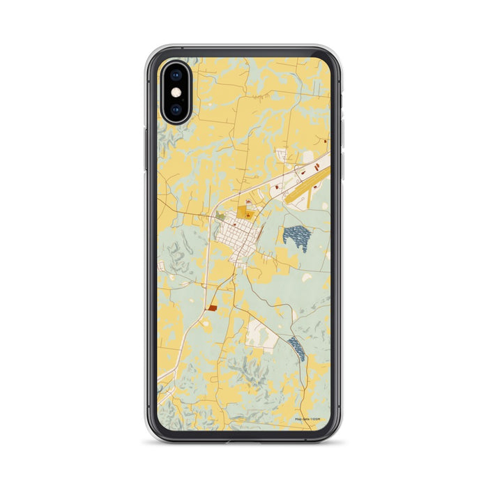 Custom Mount Pleasant Tennessee Map Phone Case in Woodblock