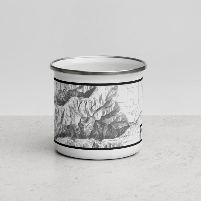 Front View Custom Mount Princeton Colorado Map Enamel Mug in Classic