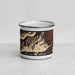 Front View Custom Mount Princeton Colorado Map Enamel Mug in Ember