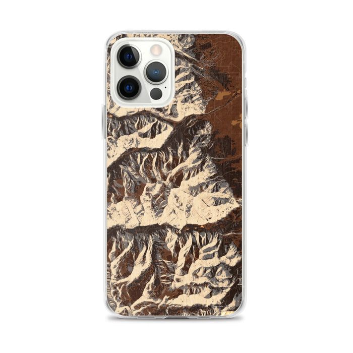 Custom Mount Princeton Colorado Map iPhone 12 Pro Max Phone Case in Ember