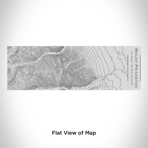 Rendered View of Mount Princeton Colorado Map Engraving on 10oz Stainless Steel Insulated Cup with Sipping Lid