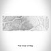 Rendered View of Mount Princeton Colorado Map Engraving on 10oz Stainless Steel Insulated Cup with Sliding Lid in White