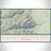 Mount Princeton Colorado Map Print Landscape Orientation in Woodblock Style With Shaded Background