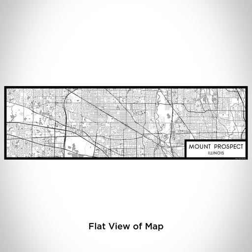 Flat View of Map Custom Mount Prospect Illinois Map Enamel Mug in Classic