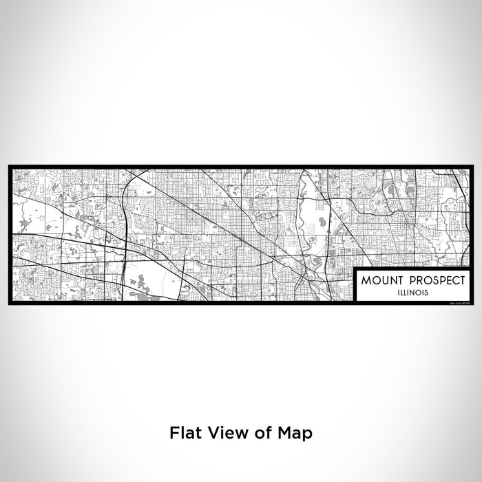 Flat View of Map Custom Mount Prospect Illinois Map Enamel Mug in Classic