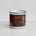 Front View Custom Mount Prospect Illinois Map Enamel Mug in Ember