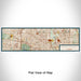 Flat View of Map Custom Mount Prospect Illinois Map Enamel Mug in Woodblock
