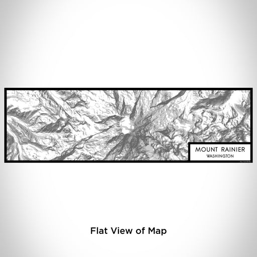 Flat View of Map Custom Mount Rainier Washington Map Enamel Mug in Classic