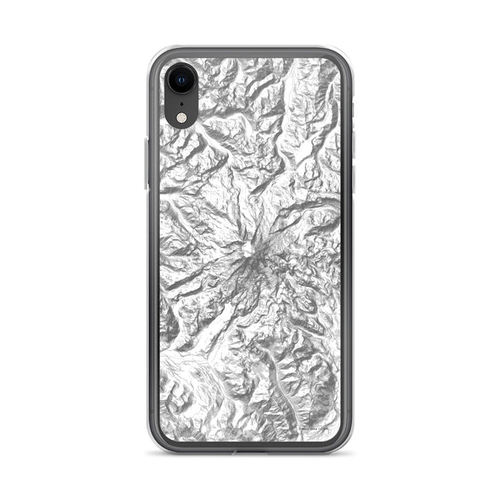 Custom Mount Rainier Washington Map Phone Case in Classic