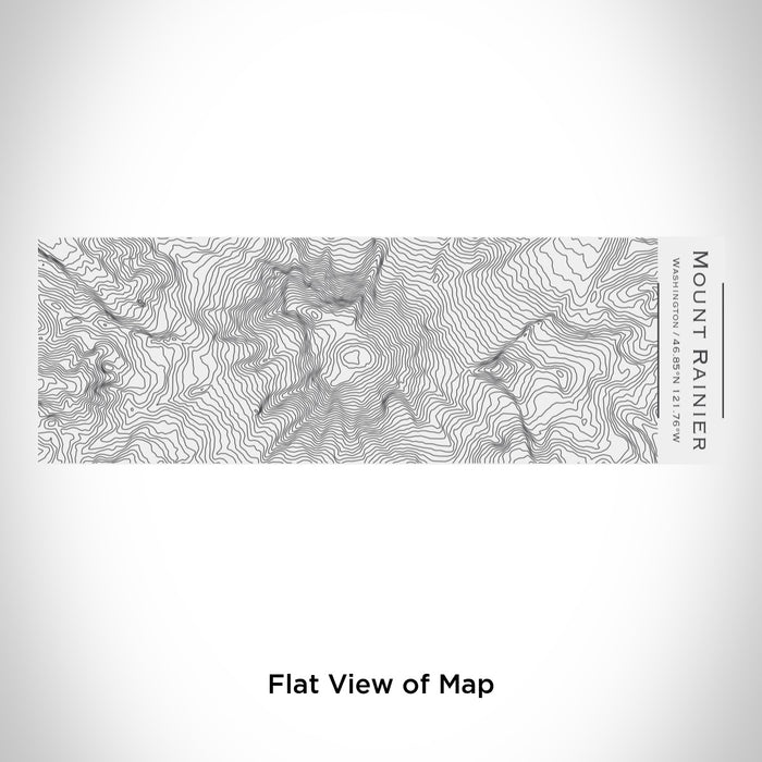 Rendered View of Mount Rainier Washington Map Engraving on 10oz Stainless Steel Insulated Cup with Sliding Lid in White
