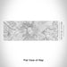 Rendered View of Mount Rainier Washington Map Engraving on 10oz Stainless Steel Insulated Cup with Sliding Lid in White