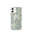 Custom Mount Rainier Washington Map iPhone 12 mini Phone Case in Woodblock