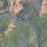 Mount Rogers Virginia Map Print in Afternoon Style Zoomed In Close Up Showing Details
