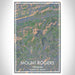 Mount Rogers Virginia Map Print Portrait Orientation in Afternoon Style With Shaded Background