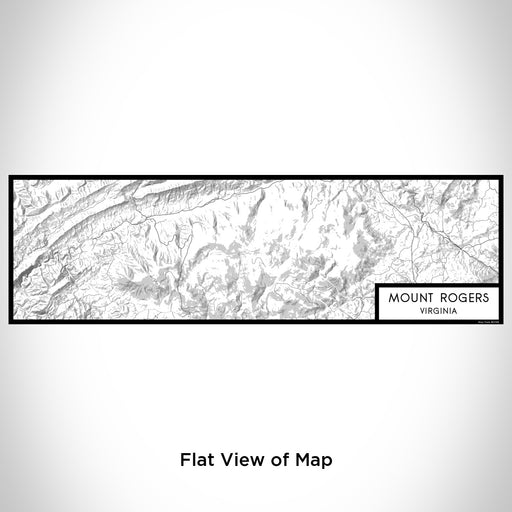 Flat View of Map Custom Mount Rogers Virginia Map Enamel Mug in Classic