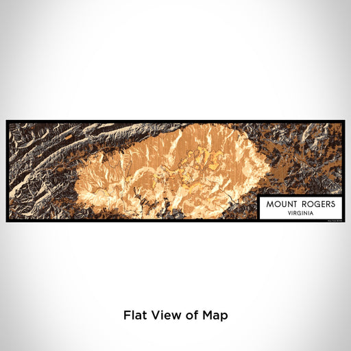 Flat View of Map Custom Mount Rogers Virginia Map Enamel Mug in Ember