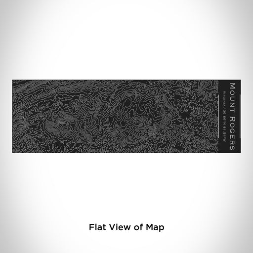 Rendered View of Mount Rogers Virginia Map Engraving on 10oz Stainless Steel Insulated Cup with Sliding Lid in Black
