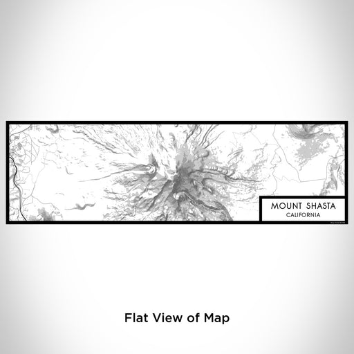 Flat View of Map Custom Mount Shasta California Map Enamel Mug in Classic
