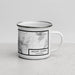 Right View Custom Mount Shasta California Map Enamel Mug in Classic