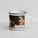 Right View Custom Mount Shasta California Map Enamel Mug in Ember