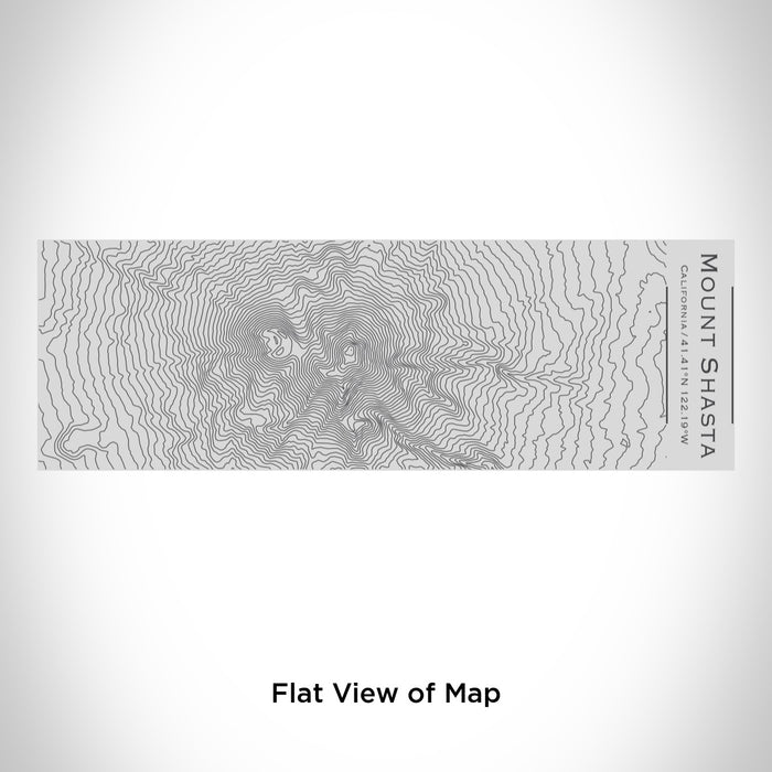 Rendered View of Mount Shasta California Map Engraving on 10oz Stainless Steel Insulated Cup with Sipping Lid