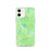 Custom Mount Shasta California Map iPhone 12 Phone Case in Watercolor