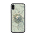 Custom Mount Shasta California Map Phone Case in Woodblock