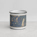 Front View Custom Mount Tallac California Map Enamel Mug in Afternoon