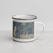 Right View Custom Mount Tallac California Map Enamel Mug in Afternoon