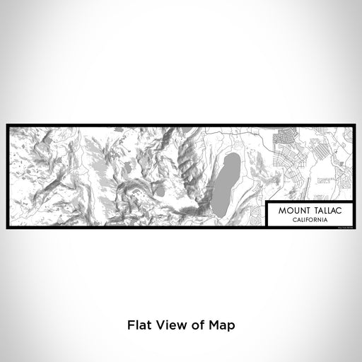 Flat View of Map Custom Mount Tallac California Map Enamel Mug in Classic