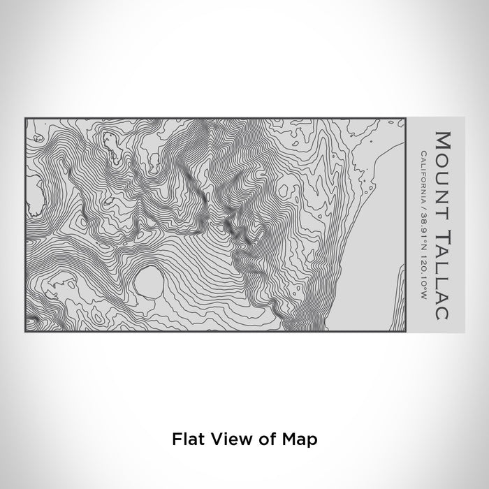 Rendered View of Mount Tallac California Map Engraving on 17oz Stainless Steel Insulated Cola Bottle