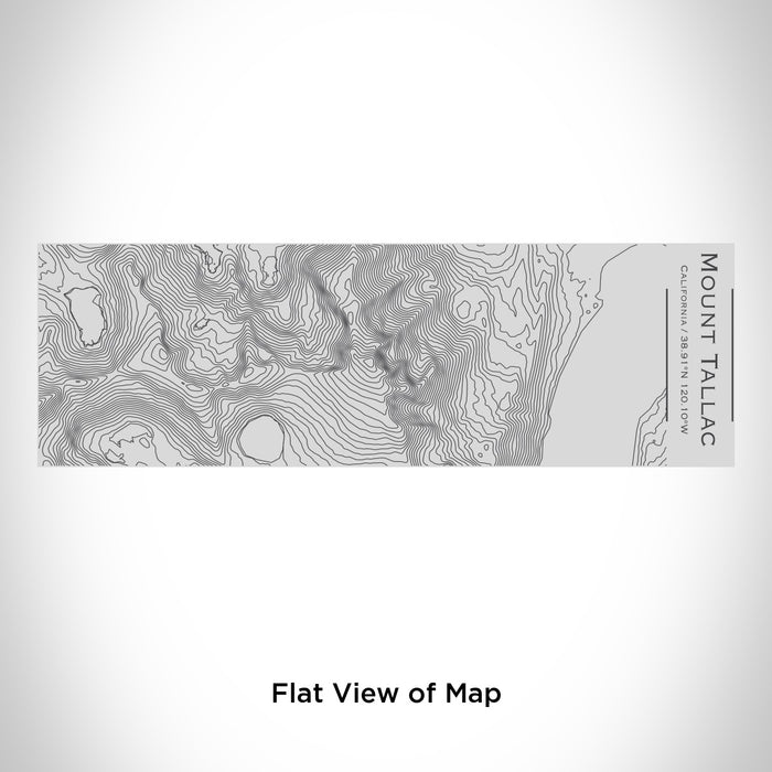 Rendered View of Mount Tallac California Map Engraving on 10oz Stainless Steel Insulated Cup with Sipping Lid