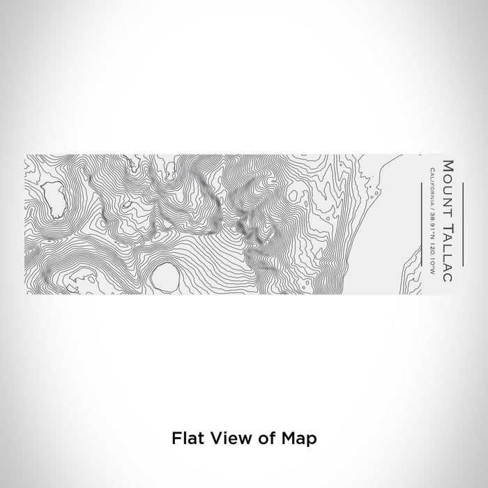 Rendered View of Mount Tallac California Map Engraving on 10oz Stainless Steel Insulated Cup with Sliding Lid in White