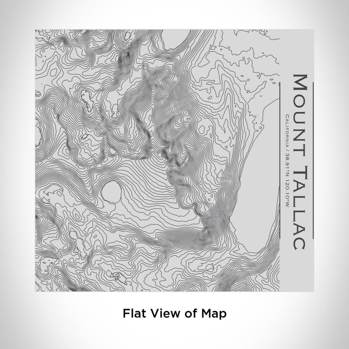 Rendered View of Mount Tallac California Map Engraving on 17oz Stainless Steel Insulated Tumbler