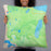 Person holding 22x22 Custom Mount Tallac California Map Throw Pillow in Watercolor