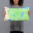 Person holding 20x12 Custom Mount Tallac California Map Throw Pillow in Watercolor