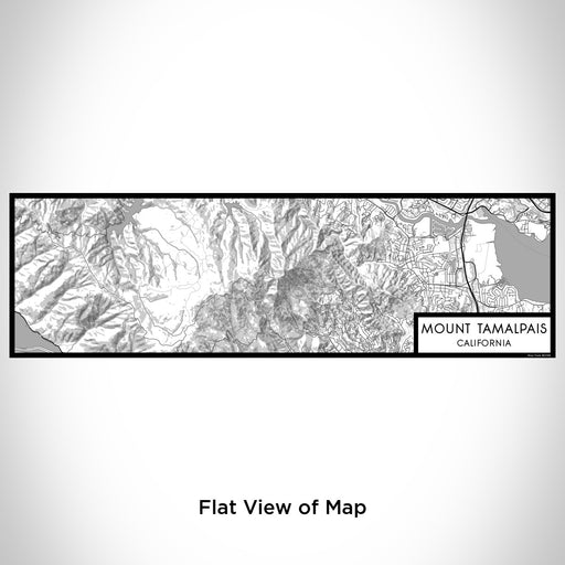 Flat View of Map Custom Mount Tamalpais California Map Enamel Mug in Classic