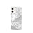 Custom Mount Tamalpais California Map iPhone 12 mini Phone Case in Classic